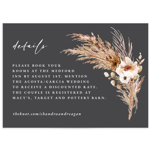 Bohemian Hoop Wedding Enclosure Cards - 