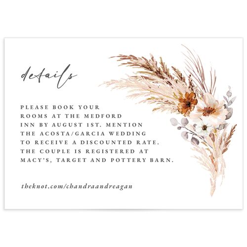 Bohemian Hoop Wedding Enclosure Cards - 