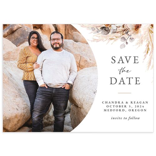 Bohemian Hoop Save The Date Cards