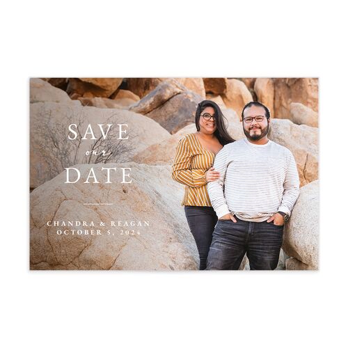 Bohemian Hoop Save The Date Postcards  Thyme