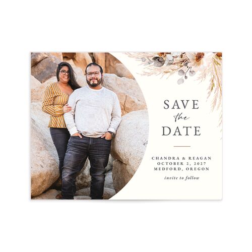 Bohemian Hoop Save the Date Petite Cards - Gold