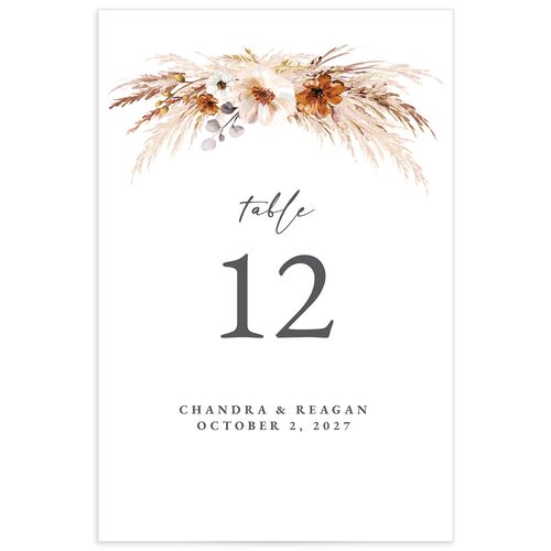 Bohemian Hoop Table Numbers - 