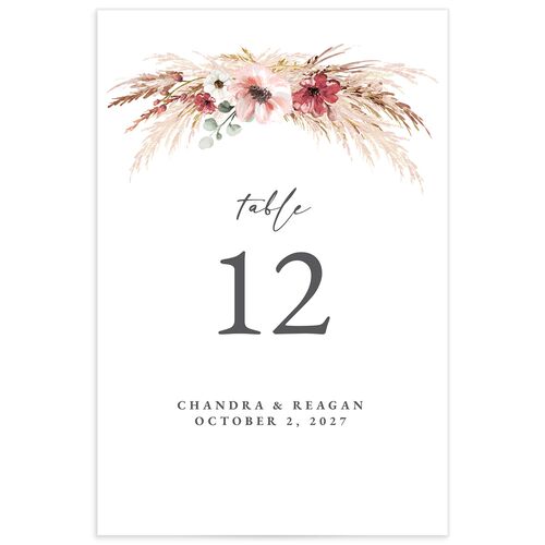 Bohemian Hoop Table Numbers Thyme Triple thick