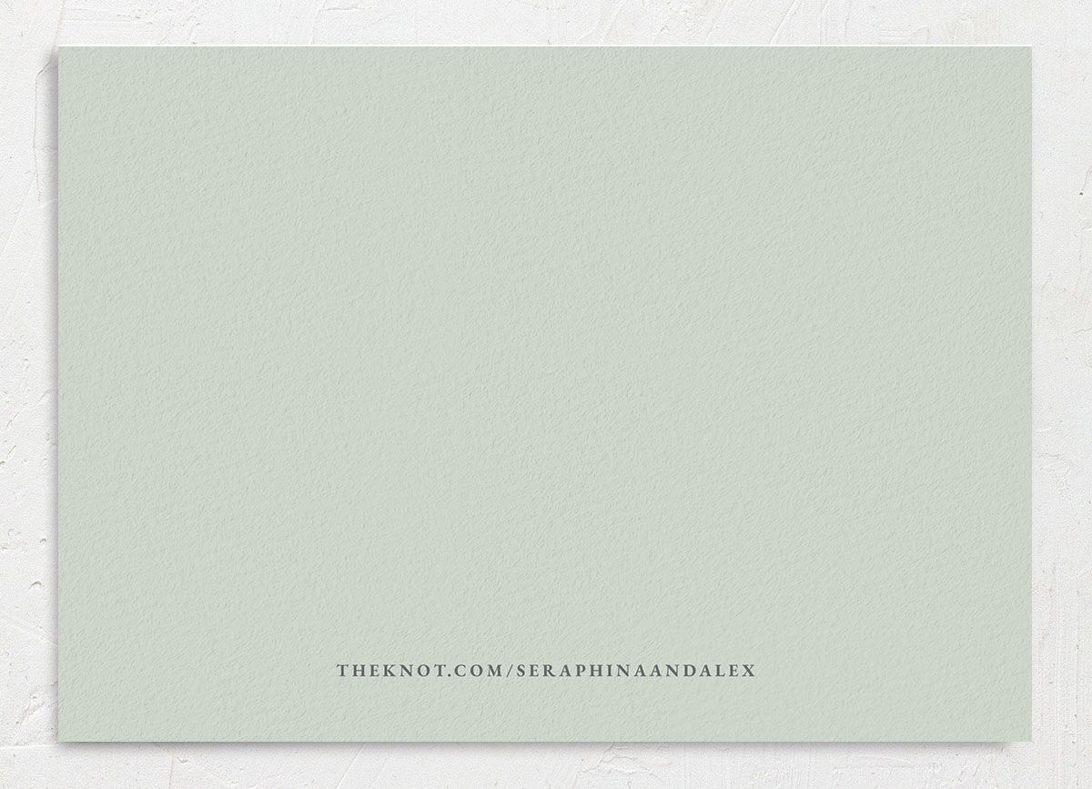 Botanical Initials Foil Save The Date Cards Rose Gold Sea Foam Signature smooth No
