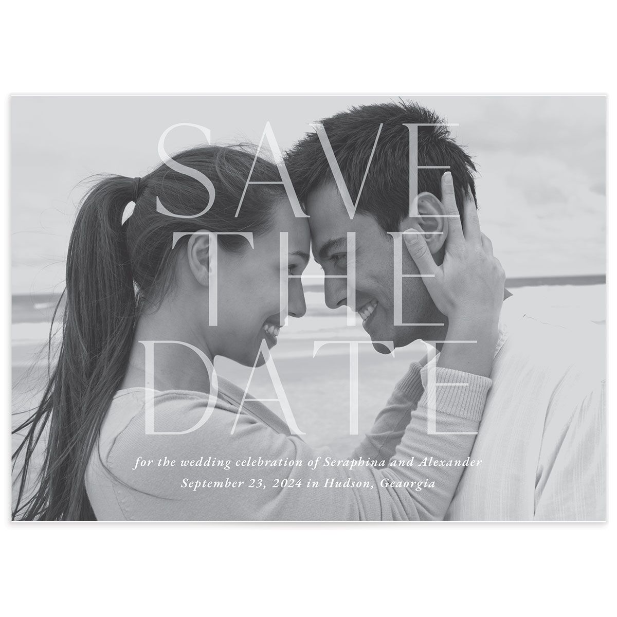 Botanical Initials Save The Date Cards
