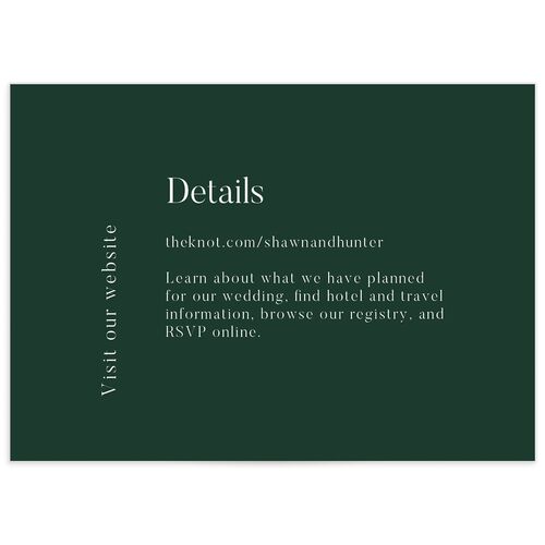 Cascading Date Wedding Enclosure Cards - 