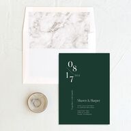 Cascading Date Standard Envelope Liners Standard Dark Green