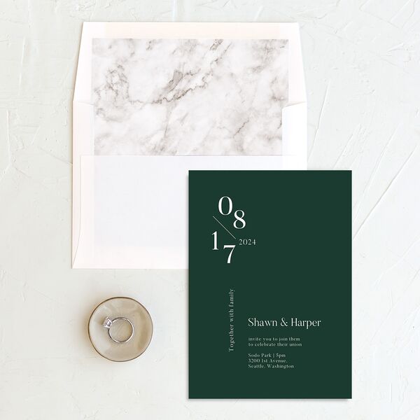 Cascading Date Standard Envelope Liners Standard Dark Green
