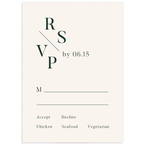 Cascading Date Wedding Response Cards - 