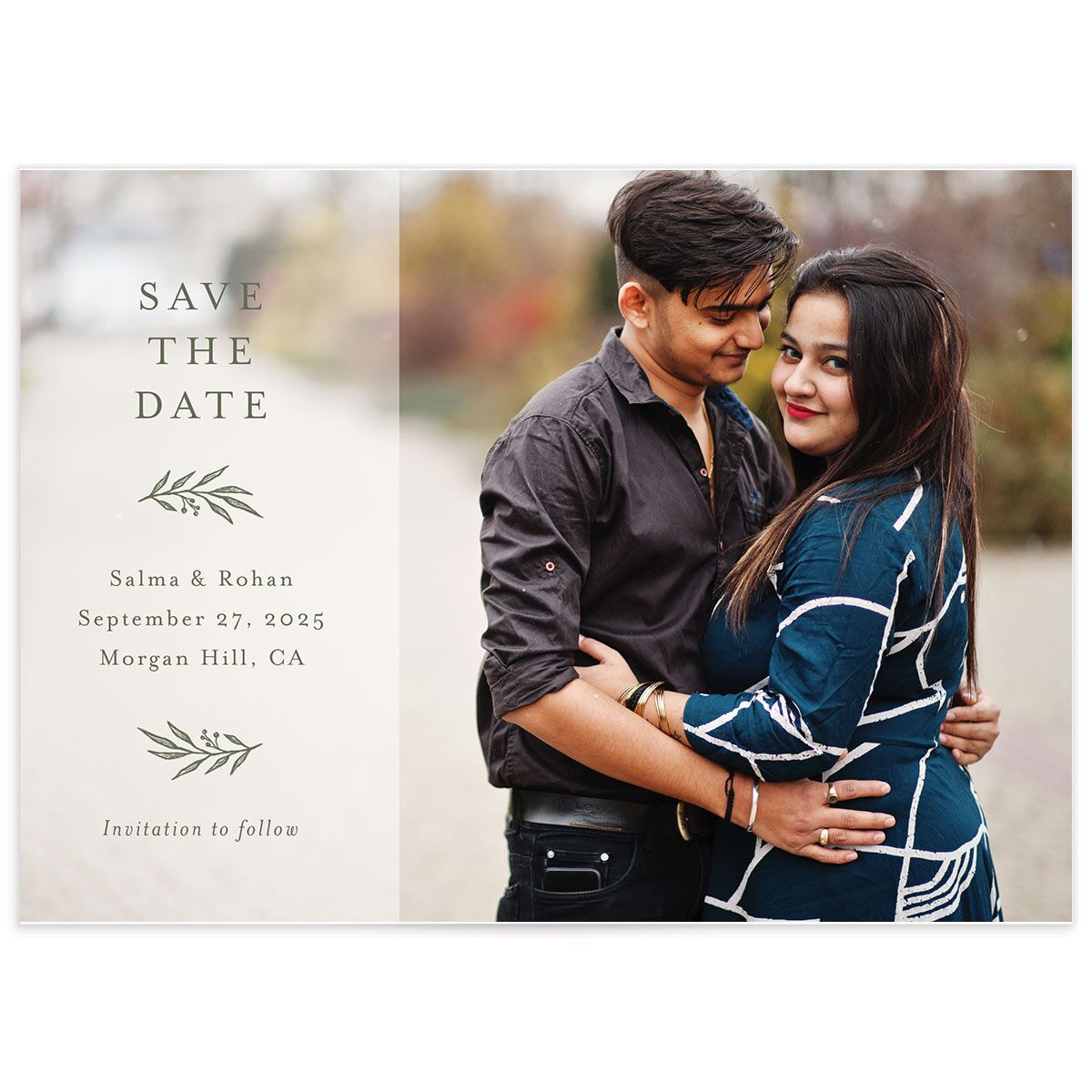 Classic Crest Save The Date Cards