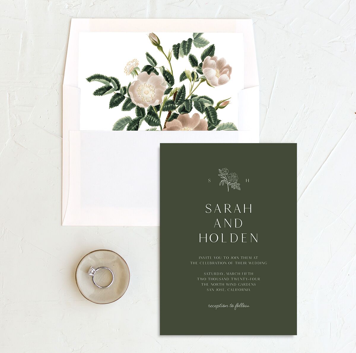 Elegant Bohemian Standard Envelope Liners Standard Hunter Green