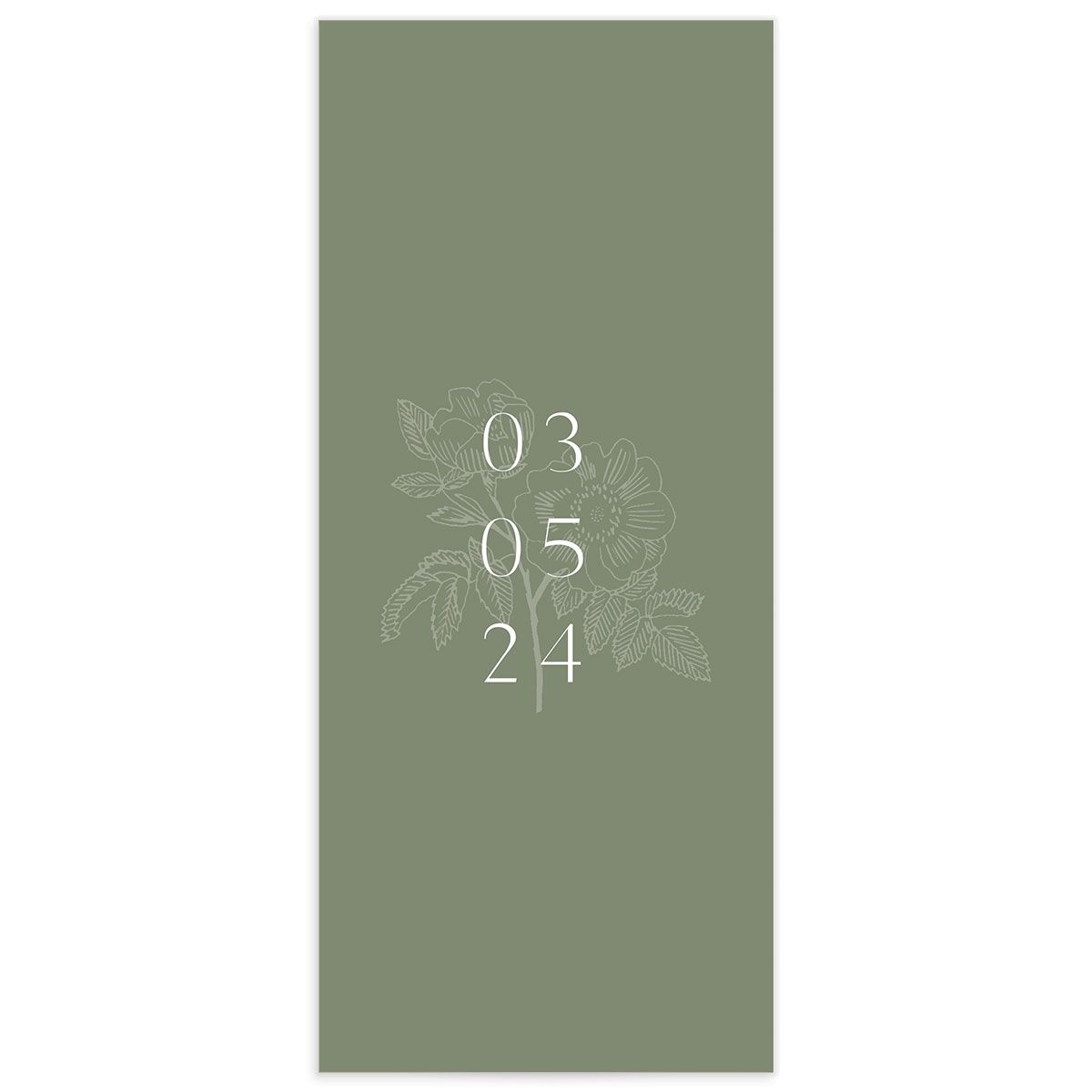 Elegant Bohemian Menus Hunter Green Signature