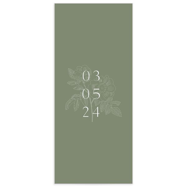 Elegant Bohemian Menus Hunter Green Signature