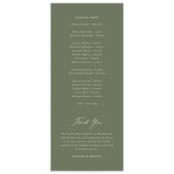 Botanical Monogram Wedding Programs Dark Camo Signature