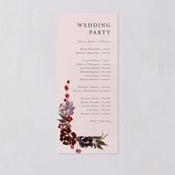 Autumn Romance Wedding Programs Chocolate Signature