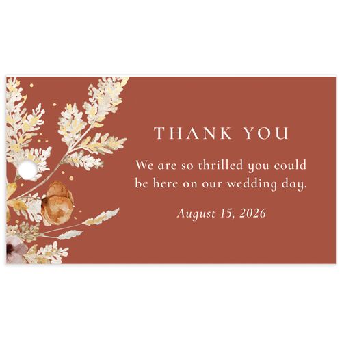 Dried Blooms Favor Gift Tags - 