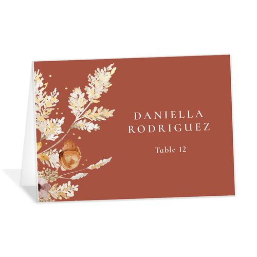 Dried Blooms Place Cards - 