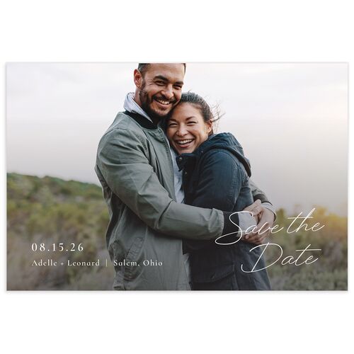 Dried Blooms Save the Date Postcards - 