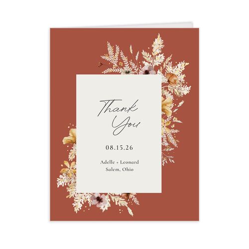 Dried Blooms Thank You Cards