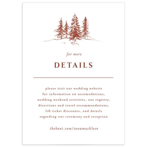 Etched Mountains Wedding Enclosure Cards