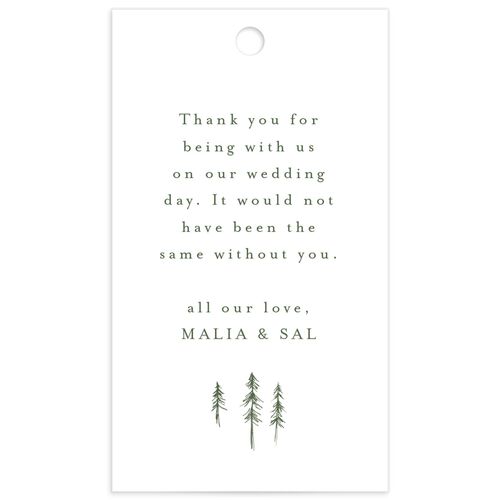 Etched Mountains Favor Gift Tags