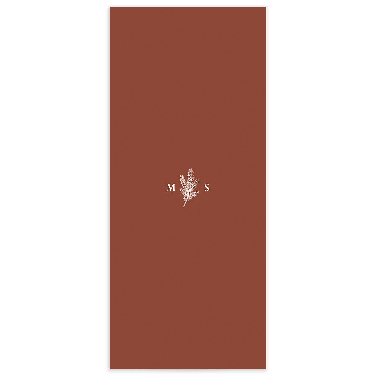 Etched Mountains Menus Copper Signature
