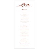 Etched Mountains Menus Copper Signature