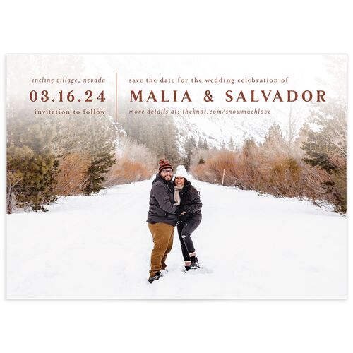 Etched Mountains Save The Date Cards