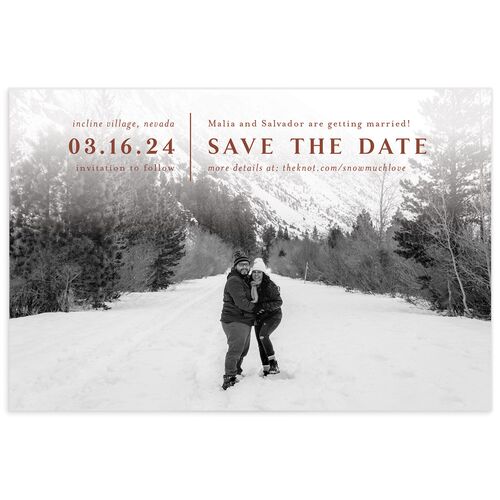 Etched Mountains Save The Date Postcards 