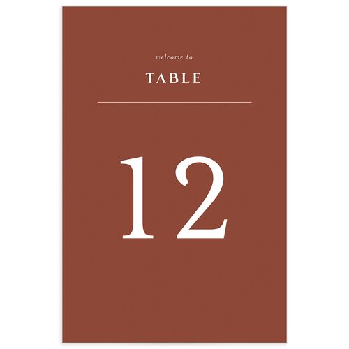 Etched Mountains Table Numbers - 