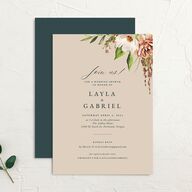 Floral Arch Bridal Shower Invitations Moss Signature