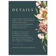 Floral Arch Wedding Enclosure Cards Moss Signature