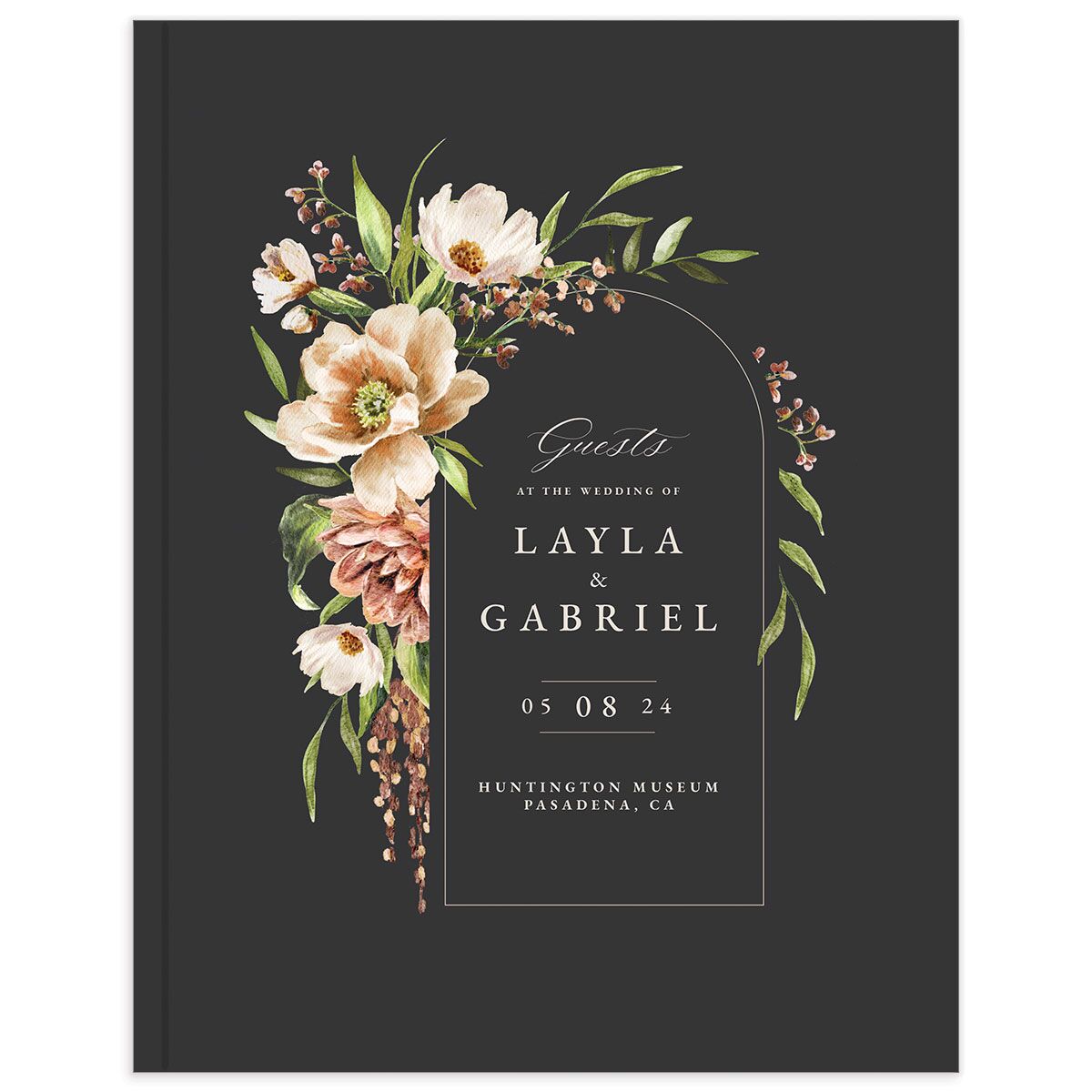 Floral Arch Wedding Guest Book