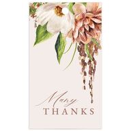 Floral Arch Favor Gift Tags Charcoal Signature