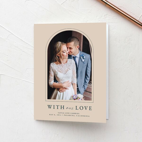 Floral Arch Thank You Cards Moss