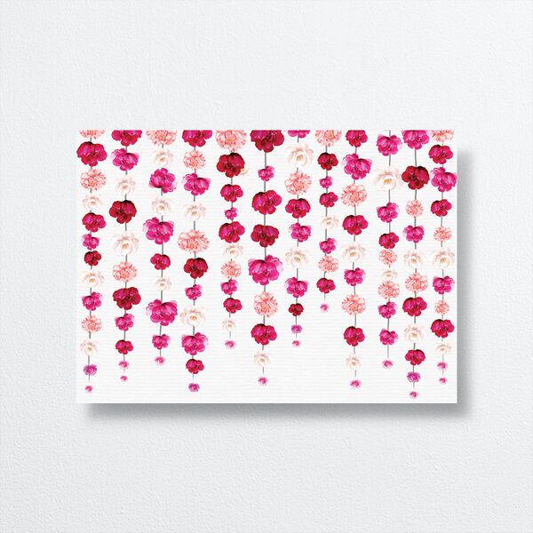 Floral Canopy Wedding Enclosure Card back