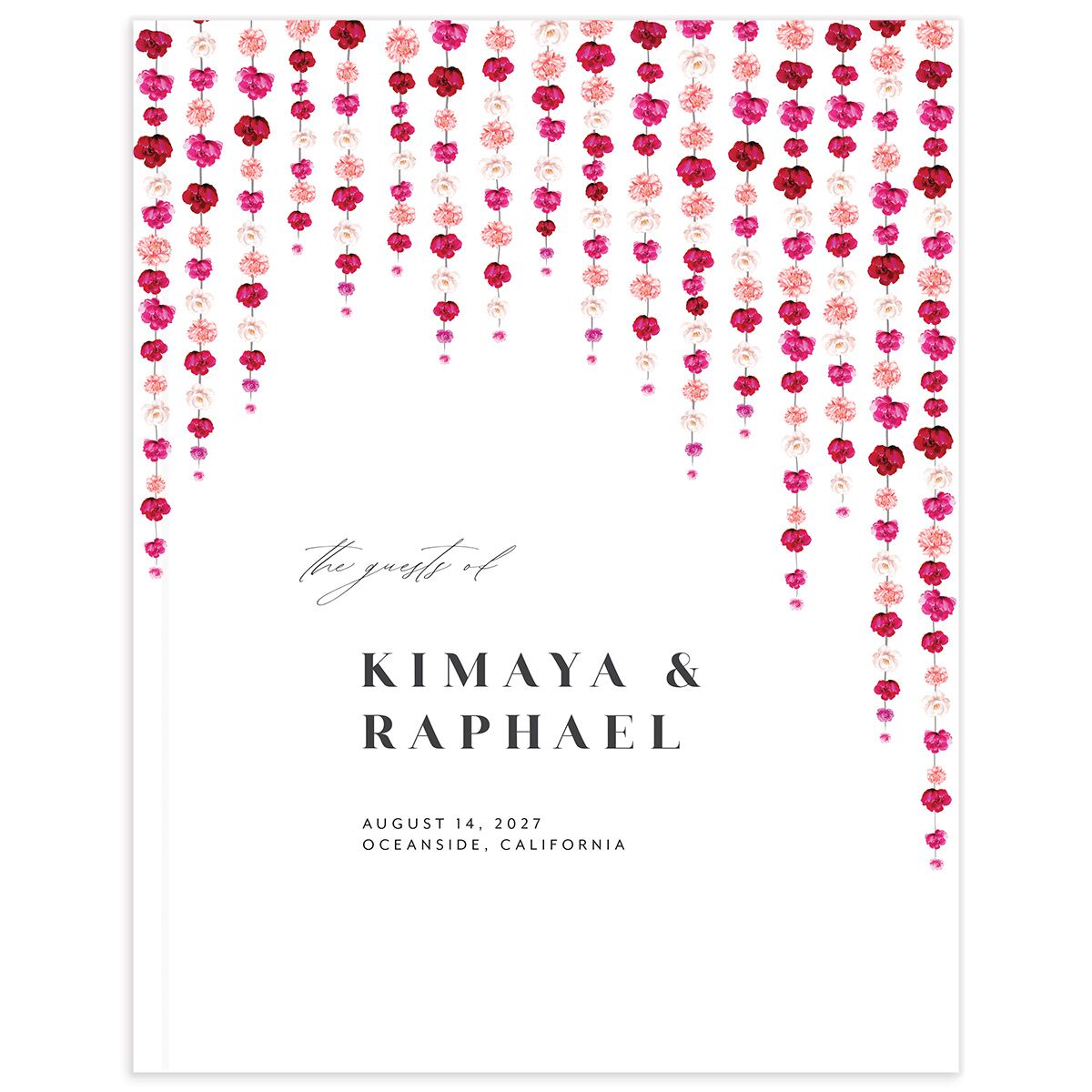 Floral Canopy Wedding Guest Book