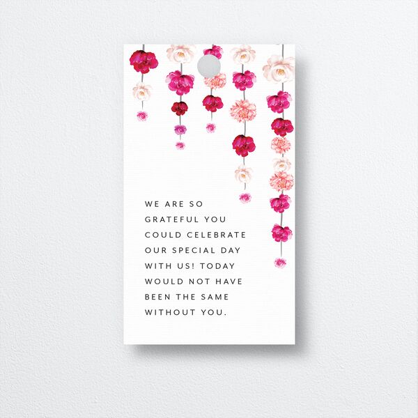 Floral Canopy Favor Gift Tags back