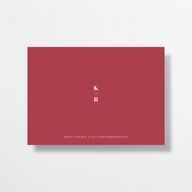 Floral Canopy Save the Date Card Garnet Signature smooth No