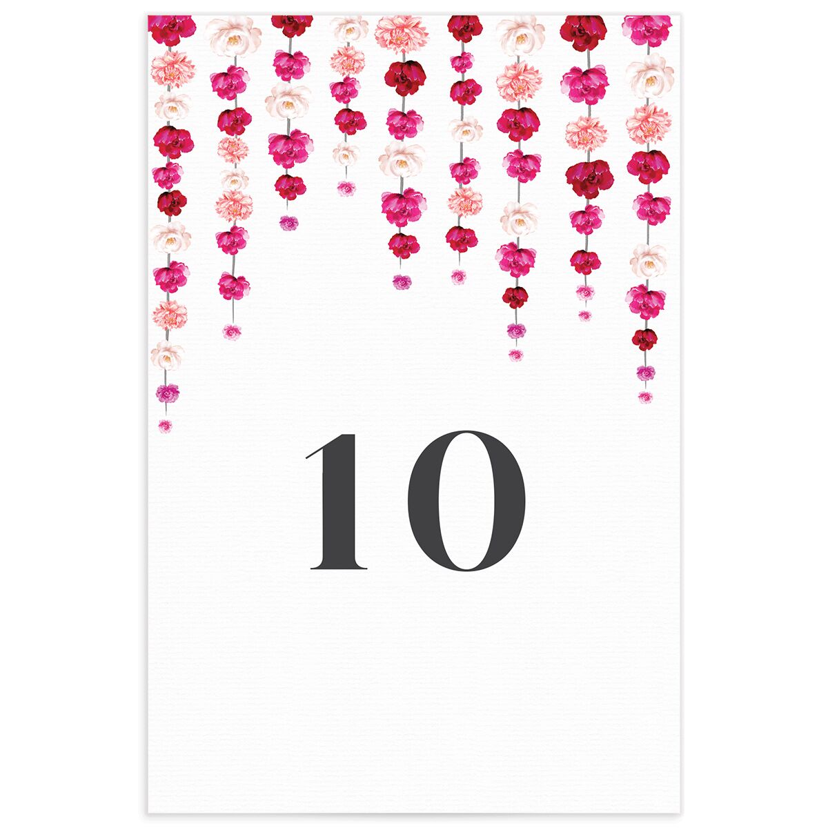 Floral Canopy Table Numbers