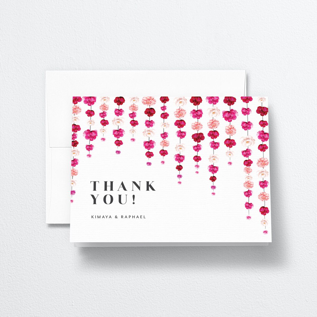 Floral Canopy Thank You Cards front