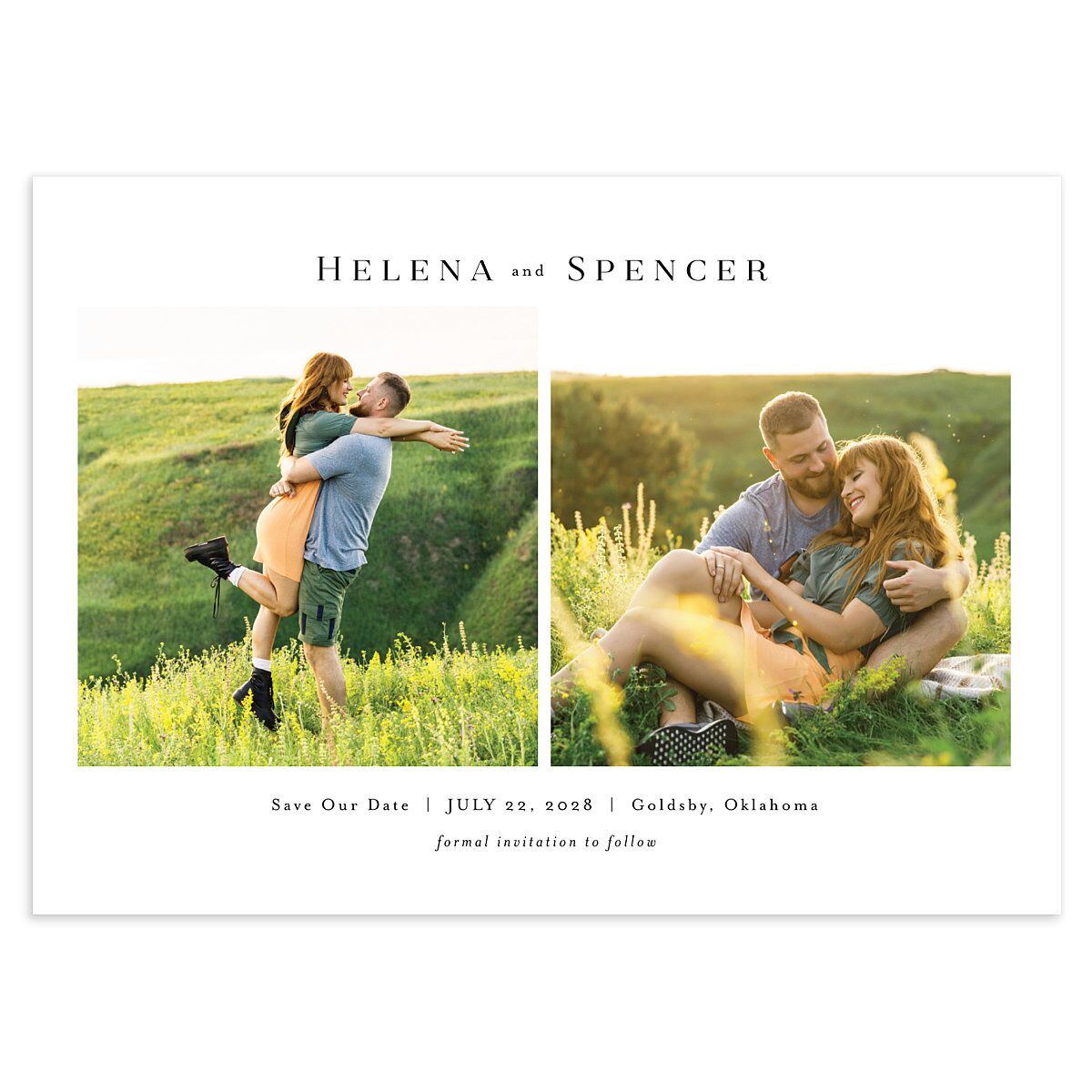 Rustic Butterflies Save the Date Cards