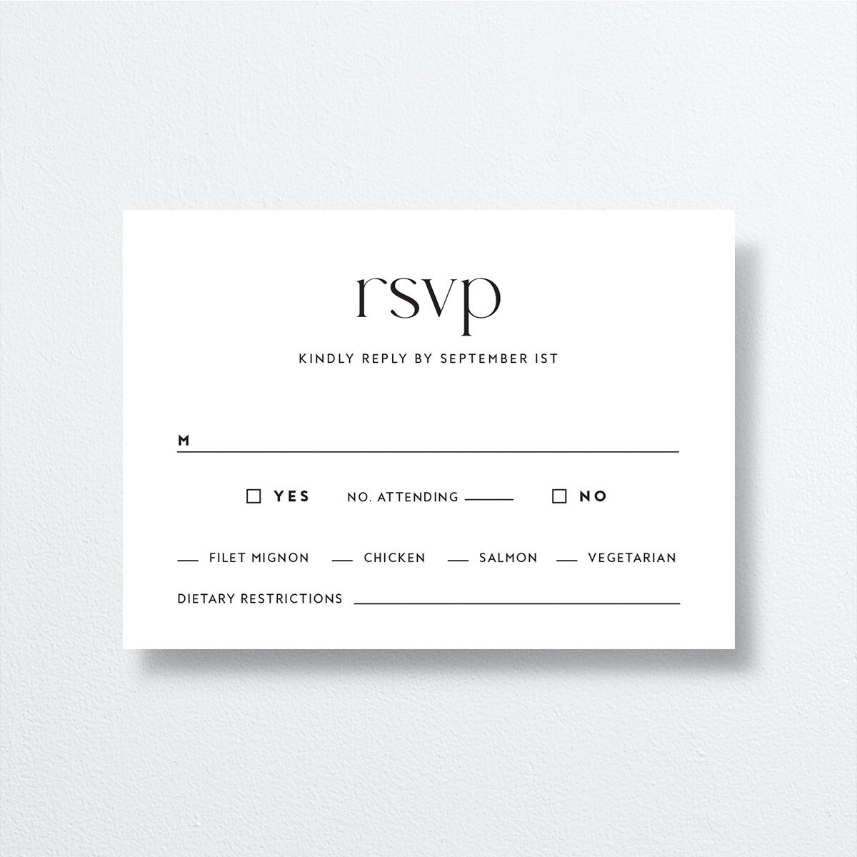 Modern Balance Wedding Response Cards — view 1