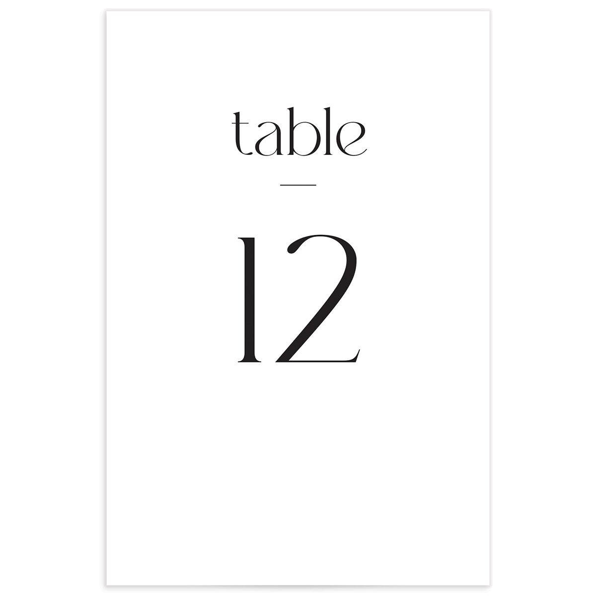 Modern Balance Table Numbers