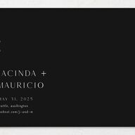 Modern Canvas Save The Date Cards Midnight Signature smooth No