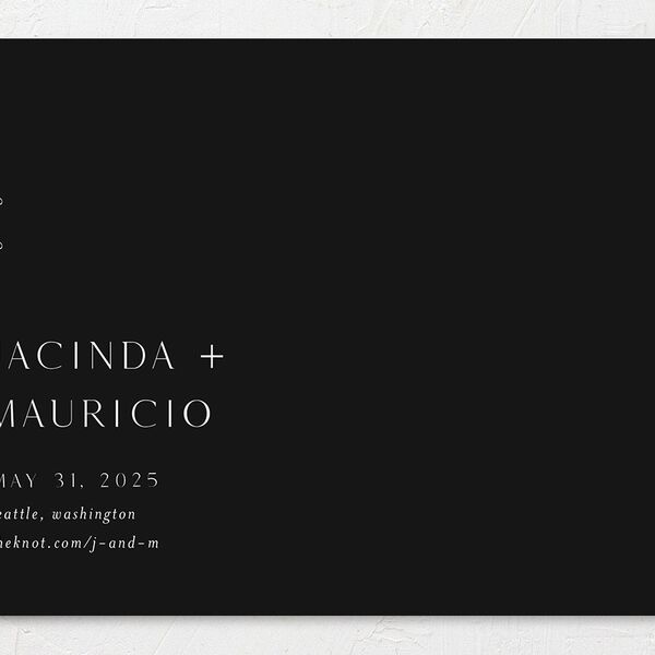 Modern Canvas Save The Date Cards Midnight Signature smooth No