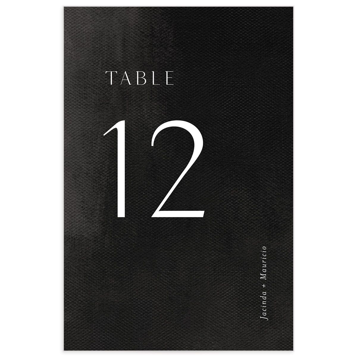 Modern Canvas Table Numbers