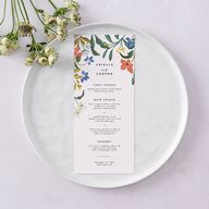 Vintage Garden Menus Rose Gold Signature
