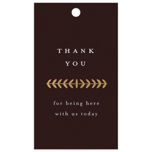 Gilded Tapestry Favor Gift Tags - Purple