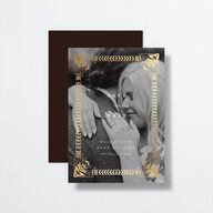 Medieval Elegance Save the Date Cards Gold Regency Signature smooth No